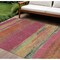 Homeroots 10' X 14' Blush Abstract Washable Indoor Outdoor Area Rug 608636 - alternate 1