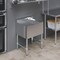 Amgood 1 bowl, Freestanding, 304 Stainless Steel, 24 in. W x 19 in. L x 33 in. H AMG SINK BAR S1C-101410-L-NF-Z - alternate 6