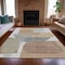 Homeroots 3' X 5' Taupe And Gray Abstract Washable Indoor Outdoor Area Rug 632191 - alternate 4