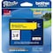 Brother 18mm (3/4") Black on Yellow Laminated Label Tape (8m/26.2') TZE641 - alternate 1