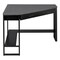 Homeroots 42" Gray and Black Corner Computer Desk 355734 - alternate 8