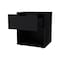 Homeroots 20" Black Wood One Drawer Nightstand 553689 - alternate 8