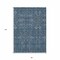 Homeroots 8' X 10' Blue and Black Floral Washable Non Skid Indoor Outdoor Area Rug 564308 - alternate 7
