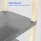 Luxor 42''H 3-Shelf Utility Cart, Electric, Gray Shelves, Putty Legs UCPL1GYE - alternate 11