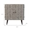 Homeroots 32in Brown Black and White Solid Wood And Inlaid Bone Textured Accent Cabinet With Two Doors 654263 - alternate 5