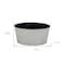 Homeroots 12in Cream Recycled Plastic Indoor Outdoor Round Pot Planter 488303 - alternate 3