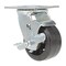 Vestil Rubber Swivel With Brake Caster 4 In. Diameter x 2 In. Width 396 Lb. Capacity Black CST-VE-4X2MR-SWB - alternate 5