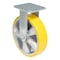 Vestil Polyurethane Rigid Caster 8 In. Diameter x 2 In. Width 1212 Lb. Capacity Yellow/Gray CST-PY-8X2PUA-R - alternate 5