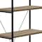Homeroots 48" Taupe Metal Four Tier Etagere Bookcase 489798 - alternate 6