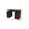 Homeroots 48" Chocolate Wood Computer Desk With Two Drawers 723748 - alternate 5