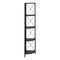 Homeroots 59" Black Metal Four Tier Corner Bookcase 489788 - alternate 6