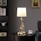 Homeroots 24" Gold Monkey Table Lamp With White Drum Shade 524262 - alternate 4