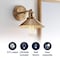 Jonathan Y July 7.88" 1-Light Industrial Farmhouse Metal Vanity Light, Brass Gold JYL7429A - alternate 7