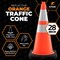Xpose Safety Traffic Safety Cone, 28 in, PVC, Dual 6 in & 4 in Collar, DOT Approved, Orange, PK150, Half Pallet OTC28-64-HP150-X - alternate 4