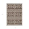 Homeroots 5' X 8' Brown And Ivory Southwestern Washable Indoor Outdoor Area Rug 593655 - alternate 5