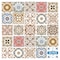 Homeroots 8" x 8" Snickerdoodle Mosaic Pop Peel and Stick Removable Tiles 400468 - alternate 4