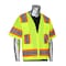 Pip ANSI Type R Class 3 Two-Tone Eleven Pocket Mesh Surveyors Vest 303-0500M-LY/3X - alternate 1