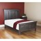 Homeroots Espresso Carved Geometric Solid Wood Queen Bed Frame 554344 - alternate 1