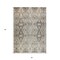 Homeroots 3' X 5' Linen Black And Brown Floral Washable Indoor Outdoor Area Rug 606242 - alternate 5