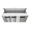 Koolmore 70 in. Commercial 3 Door Refrigerated Sandwich Prep Table 18 Pan Capacity and 22  Cu. Ft. of Storage KM-PTR70-3D - alternate 4