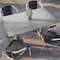 Flash Furniture 48"x30" Tabletop, Gray Faux Concrete, Seamless Surface Technology, 5x22 Silver Table Height T-Bases ST-REC3048-CMGY-T0522S-GG - alternate 3