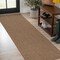 Jonathan Y Rowena Smart Jute Scandinavian Boho Herringbone Weave Brown 2 ft. x 8 ft. Indoor/Outdoor Runner Rug FXV203B-28 - alternate 1