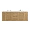 James Martin Vanities Laurent 72" Double Vanity, Light Natural Oak, w/ 3 CM Siberian Silestone Top 545-V72-LNO-3SFR - alternate 3