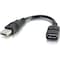 C2G 6 INCH USB 2.0 A MALE TO A FEMALE EXTENSION CABLE 52119 - alternate 4