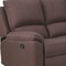 Homeroots Brown Polyester Blend Reclining U Shaped Three Piece Corner Sectional 366240 - alternate 2