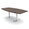 Skutchi Designs 6 Person Conference Table With Power Unit | 6' Boat Table | Harmony Series HAR-BOT-48X72-T-H3041-NA - alternate 1
