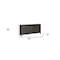 Homeroots 78in Black Distressed Solid Wood Carved Floral Sideboard with Four Doors 569595 - alternate 4