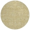 Homeroots 8' Tan And Beige Round Floral Washable Indoor Outdoor Area Rug 603457 - alternate 6