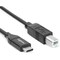 Rocstor USBC TO USB-B CBL 6FT 1.8M USB Y10C276-B1 - alternate 2