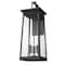 Homeroots Alden 3-Light Matte Black Wall Light 398458 - alternate 4