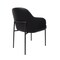 Manhattan Comfort Loft Metal Vegan Leather Armchair in Black - Set of 2 DC1535-2 - alternate 5