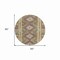 Homeroots 8' Green Round Geometric Washable Indoor Outdoor Area Rug 607442 - alternate 4
