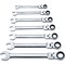 Vulcan Wrench Set, 7-Piece, Chrome Vanadium Steel, Mirror Polish, Silver, Specifications: Metric FPG7M - alternate 1