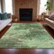 Homeroots 9' X 12' Artichoke Green And Pale Aqua Abstract Washable Indoor Outdoor Area Rug 630637 - alternate 4
