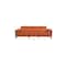 Homeroots 103" Camel Top Grain Leather Reclining Metal USB Sofa 720329 - alternate 5