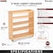 Rev-A-Shelf Maple Wood; Steel, Natural Maple, 8 in W, 25.5 in H, 22.5 in D 448-BC-8C - alternate 3