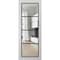 Sartodoors Slab Barn Door Panel Clear Glass, Lucia 2466 White Silk and Aluminum Strips, Sturdy Finished Doors LUCIA2466S-WS-28 x 96 - alternate 1