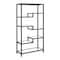 Homeroots Black Metal and Glass Seven Tier Etagere Bookcase 527579 - alternate 5