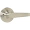 Steel Pro Brushed Nickel Straight Passage Door Lever LHX203B - alternate 1