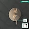Hansgrohe Ecostat Pressure Balance Trim S with Diverter in Brushed Bronze 04447140 - alternate 2