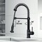 Vigo Edison 19inH Single-Handle Pull-Down Sprayer Kitchen Faucet in Matte Black VG02001MB - alternate 3