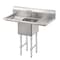 Koolmore 5 in. One compartment Stainless Steel Commercial Sink with Drainboards and Faucet SA151512-15B3FA - alternate 7