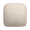 Homeroots 18" Beige Polyester Cube Outdoor Pouf Ottoman 551570 - alternate 7