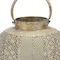 Homeroots 9" Bronze And Green Distressed Lattice Metal Tabletop Lantern Candle Holder 634854 - alternate 1