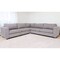 Homeroots Gray Polyester Blend L Shaped Three Piece Corner Sectional 530514 - alternate 3