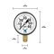 Zenport Dry Air Pressure Gauge, 60 PSI DPG60 - alternate 4